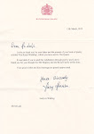 Letter From Buckingham Palace