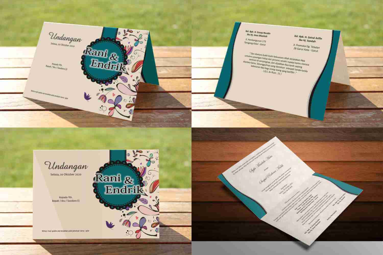 download desain undangan pernikahan format photoshop