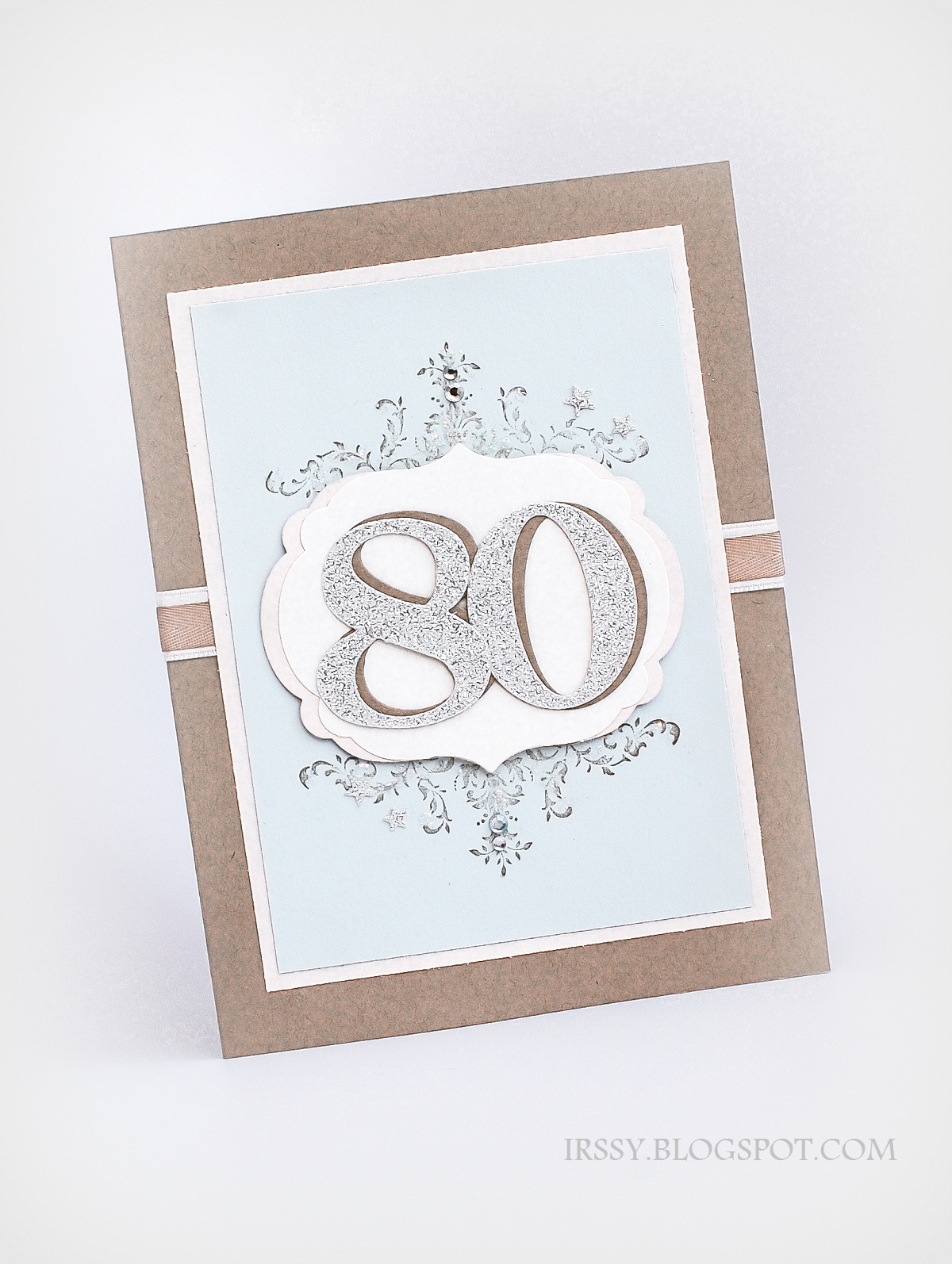 Stampin' with Irina: 80th Birthday Card