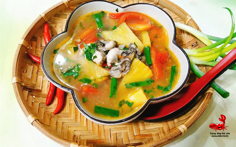 Canh chua hàu ruột - Cung ứng hải sản Ohavn Canh chua hau ruot cung ung hai san ohavn