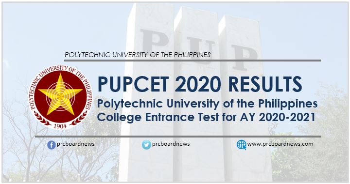 Pupcet Results 2020 Full List Of Passers Prc Board News