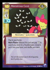 My Little Pony Monstrous Cave Canterlot Nights CCG Card