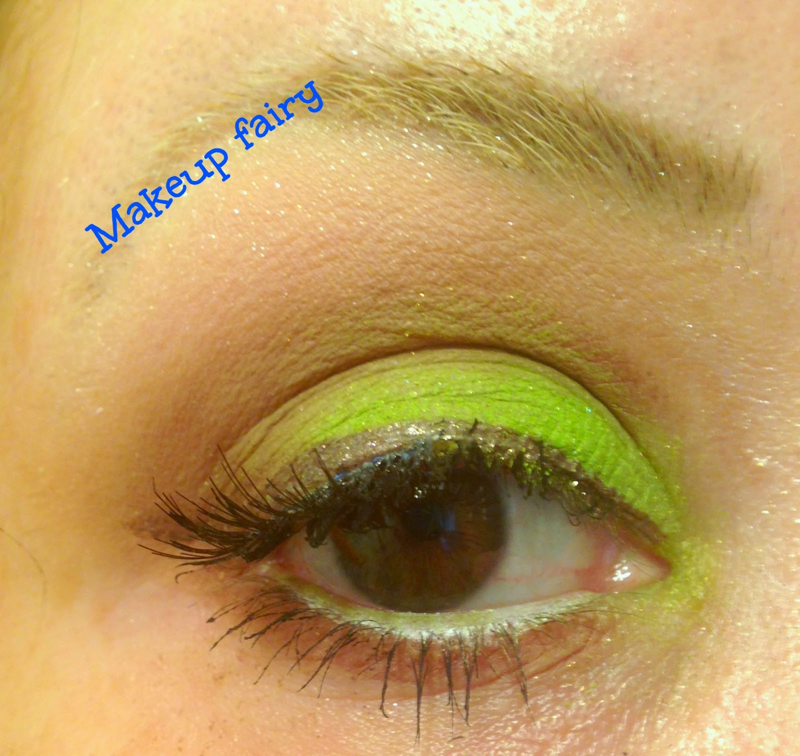 Tinklesmakeup eye makeup look copper lime