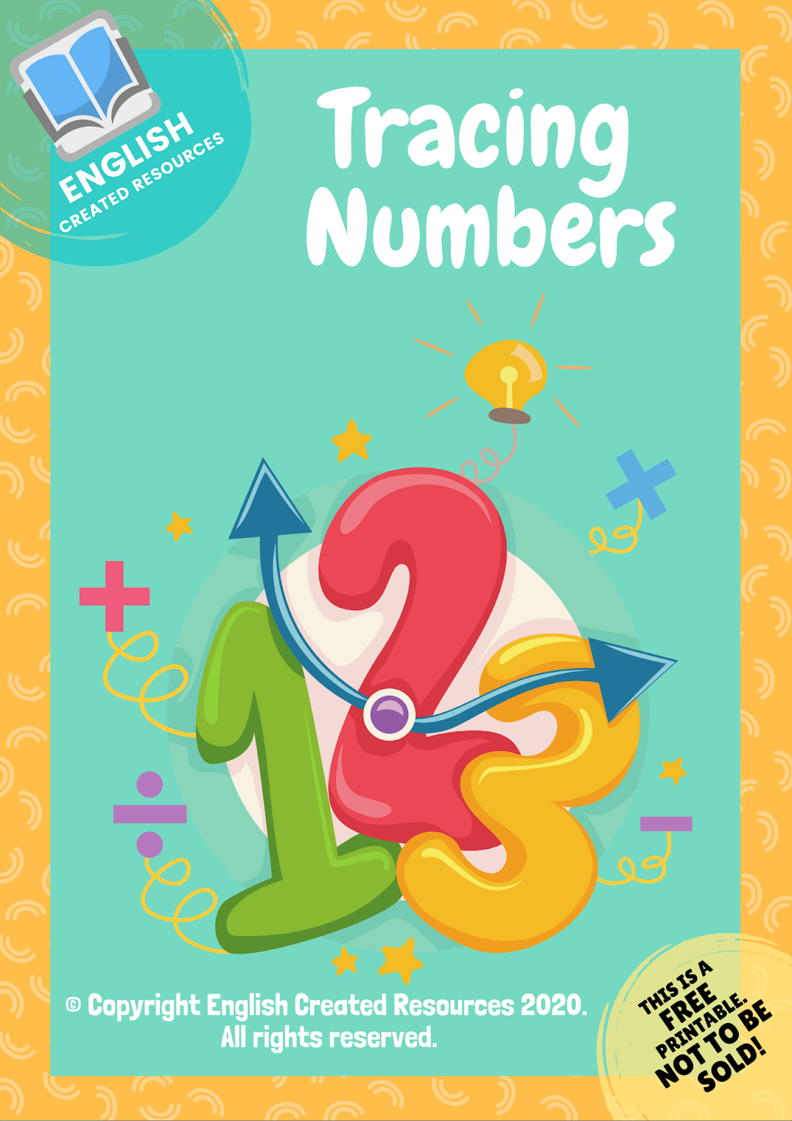 Write Numbers Preschool Worksheet