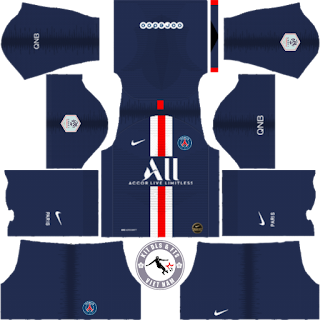 Kits Paris Saint-Germain 2019 - 2020 Dream League Soccer 2019 ...
