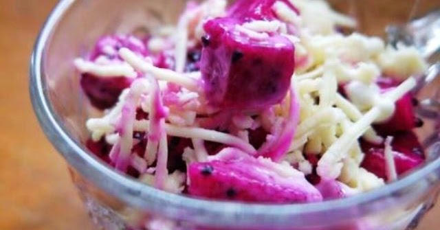 Resep Salad Buah Naga dan Salad Buah Keju