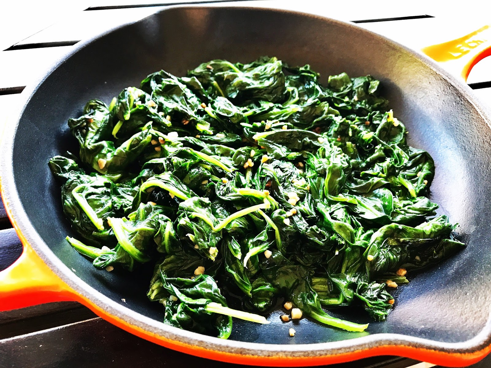 Sauteed Spinach with Garlic Butter