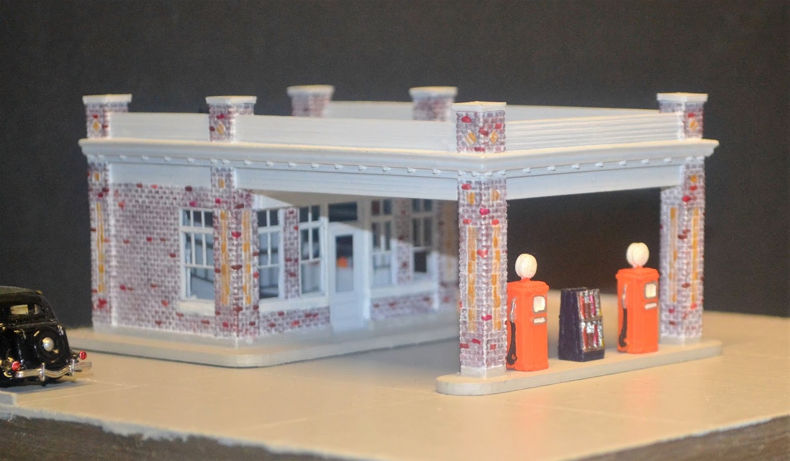 Valley Model Railroad: Gulf Gas HO Scale, 3D Printed