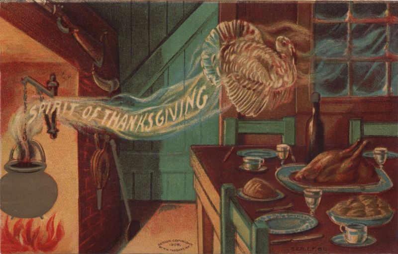 A Collection of Interesting Thanksgiving Postcards From the Early 20th