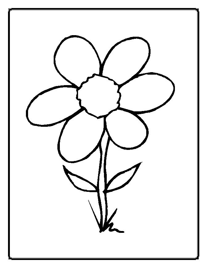 Flower Coloring Pages To Print - Flower Coloring Page