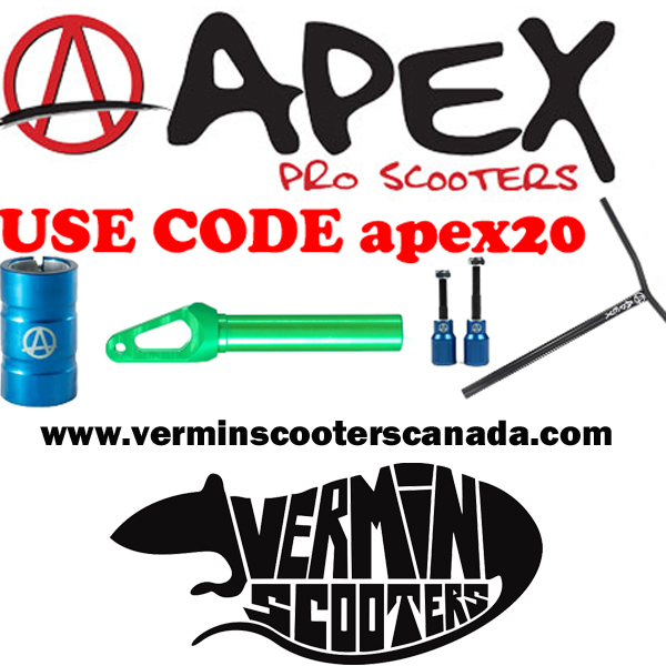 Vermin Scooter Shop APEX SCOOTER PARTS 20 OFF!