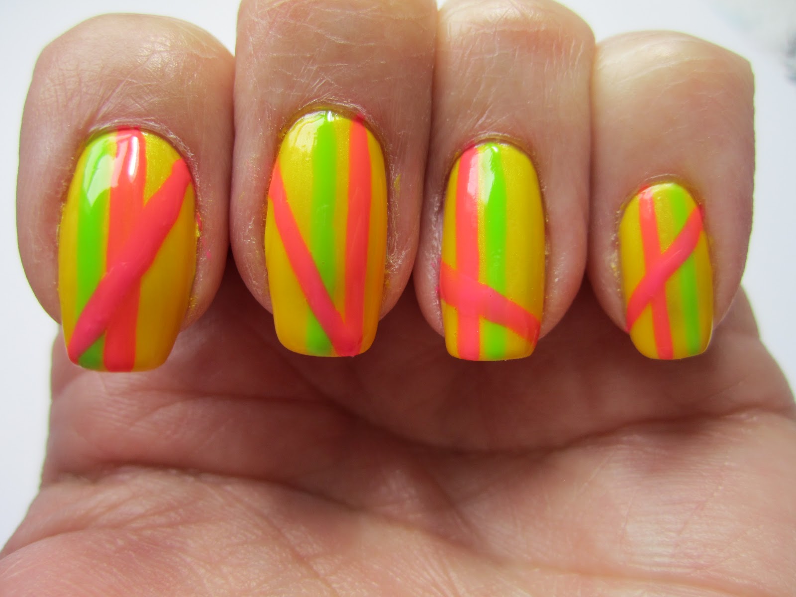 Colorsplash Nails Spring Challenge Spring Stripes