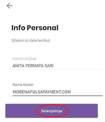 Isi Info Personal