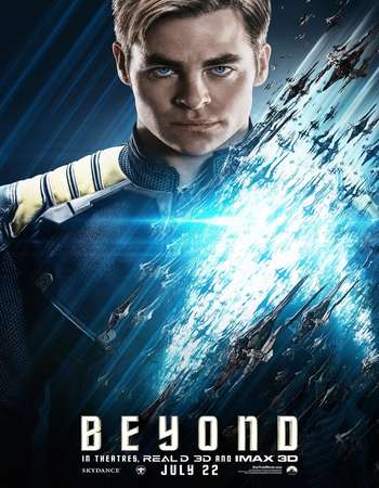 Poster Of Star Trek Beyond 2016 Dual Audio 300MB CAMRip 480p Free Download Watch Online Worldfree4u