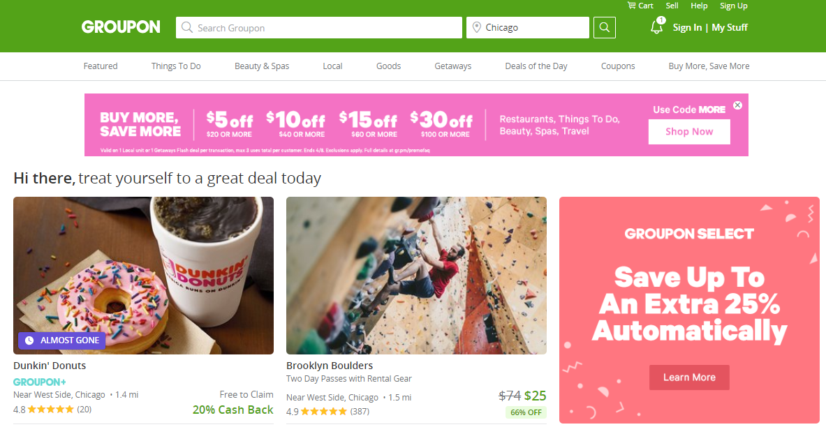 Groupon 25 Off Code