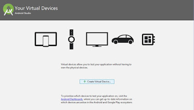crear dispositivos virtuales en Android Studio