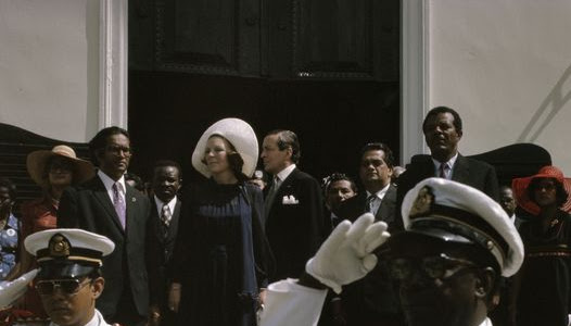 Arrival Of Princess Beatrix And Prince Claus In Paramaribo And Residence