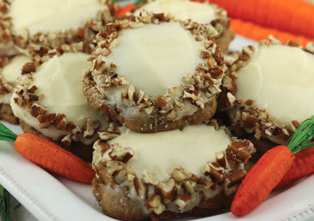 carrot cake cookies with cream cheese frosting main new