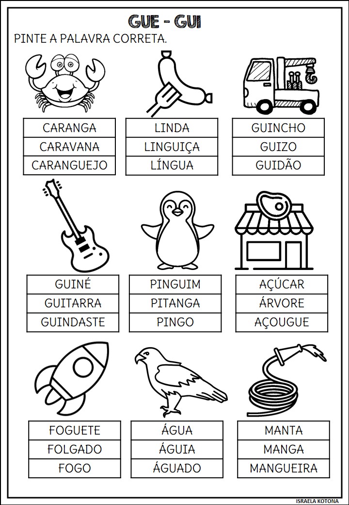 Atividades De Ortografia Gua Gue E Gui Em 2021 Atividades De - Vrogue