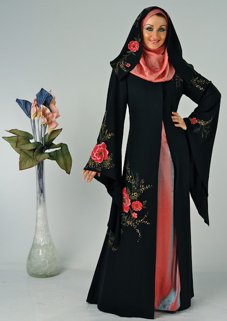 Pointed-Sleeves-Abaya-Designs