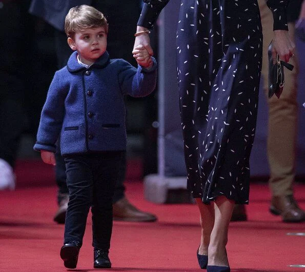 Kate Middleton wore a new petal print silk dress from Alessandra Rich. Prince William, Prince George, Princess Charlotte and Prince Louis