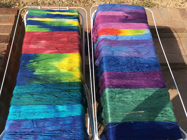 Yarn drying in the sun