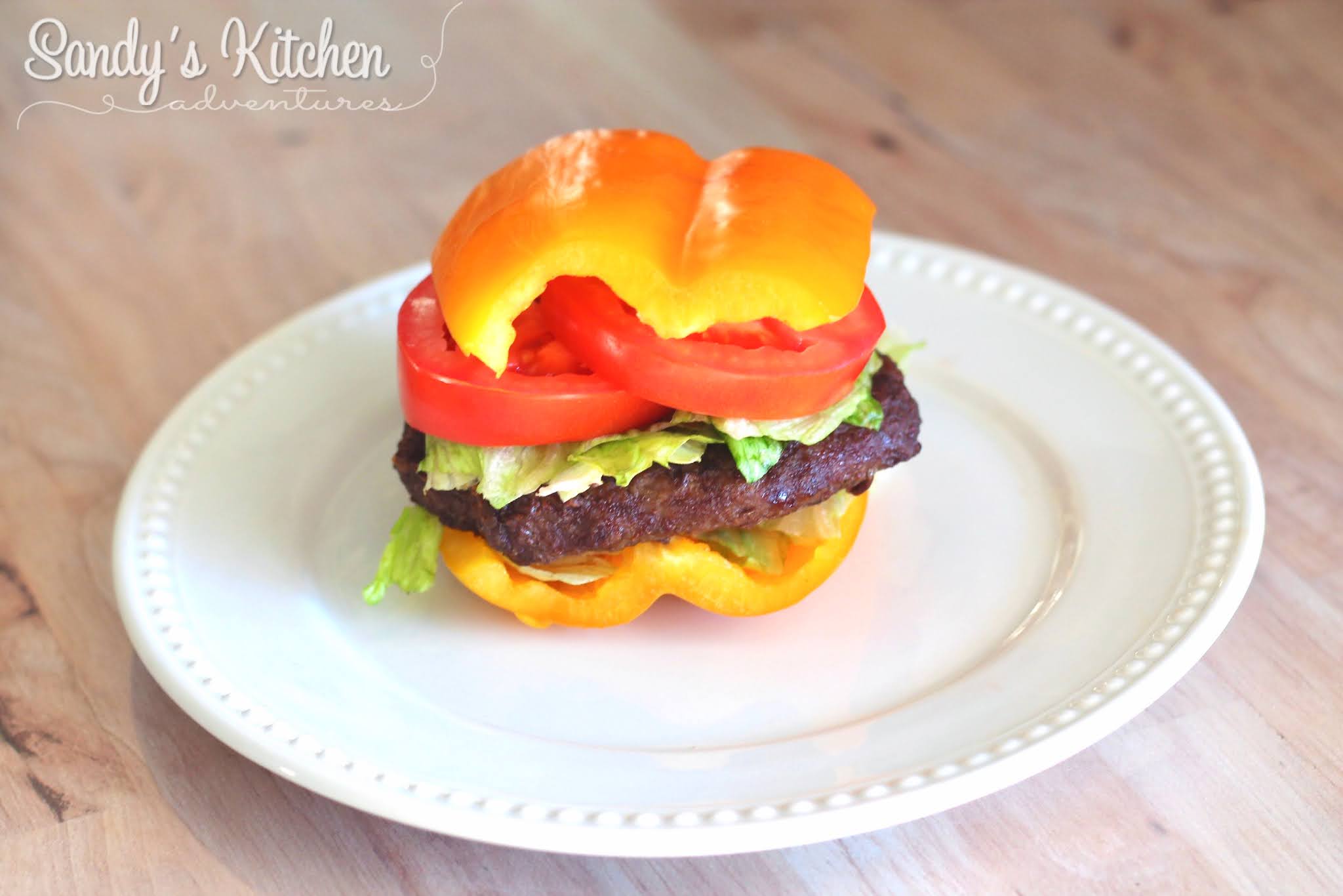Bell Pepper Burgers Sandy's Kitchen