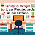 Unique ways to use pegboards in an office #infographic