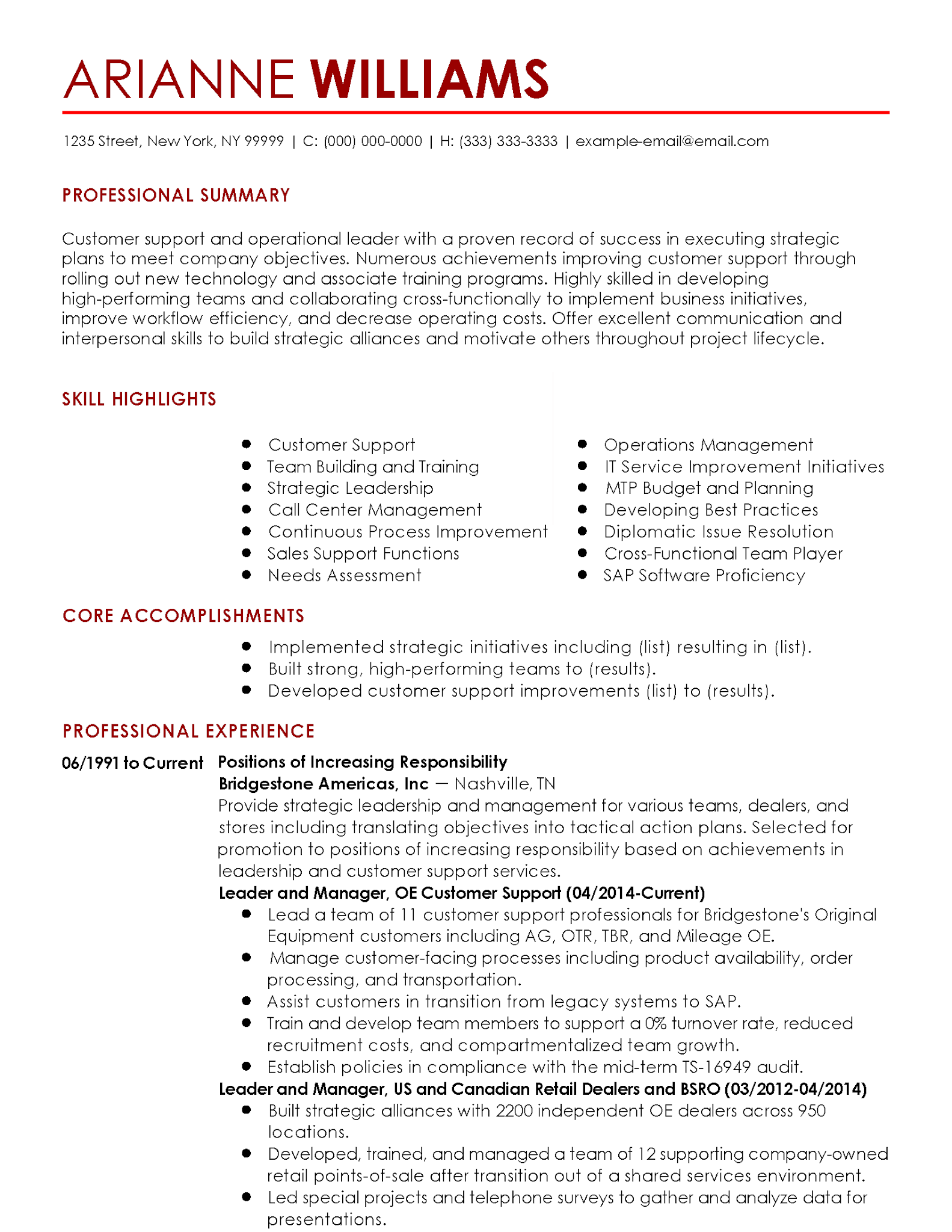 My Perfect Resume Customer Service - Professional Customer Success Manager Templates To Showcase Your Talent Myperfectresume 