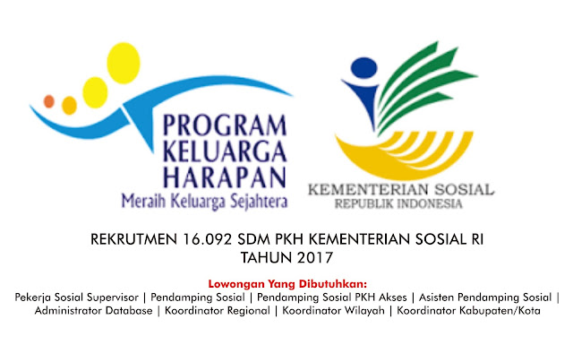 Rekrutmen Anggota PKH Kemensos RI Tahun 2017 2018