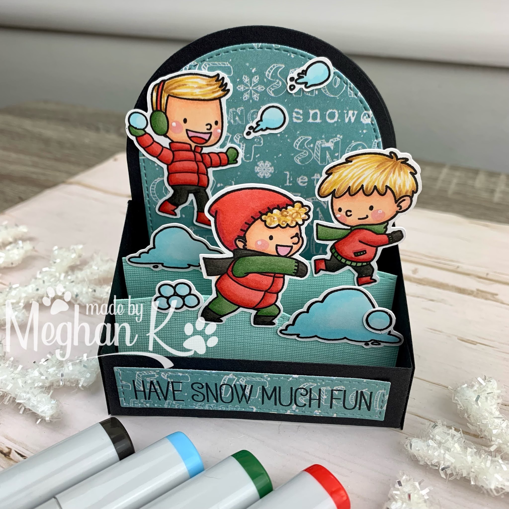 Made By Meghan K Christmas Outside the Box Interactive Cards
