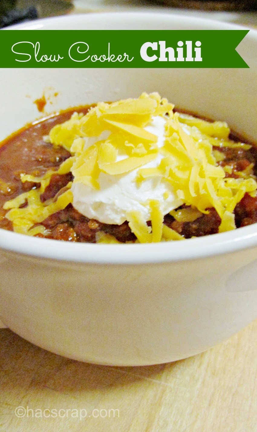 Slow Cooker Chili My Scraps