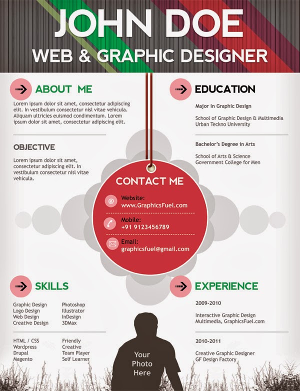desain cv kreatif contoh cv kreatif download link cv kreatif template