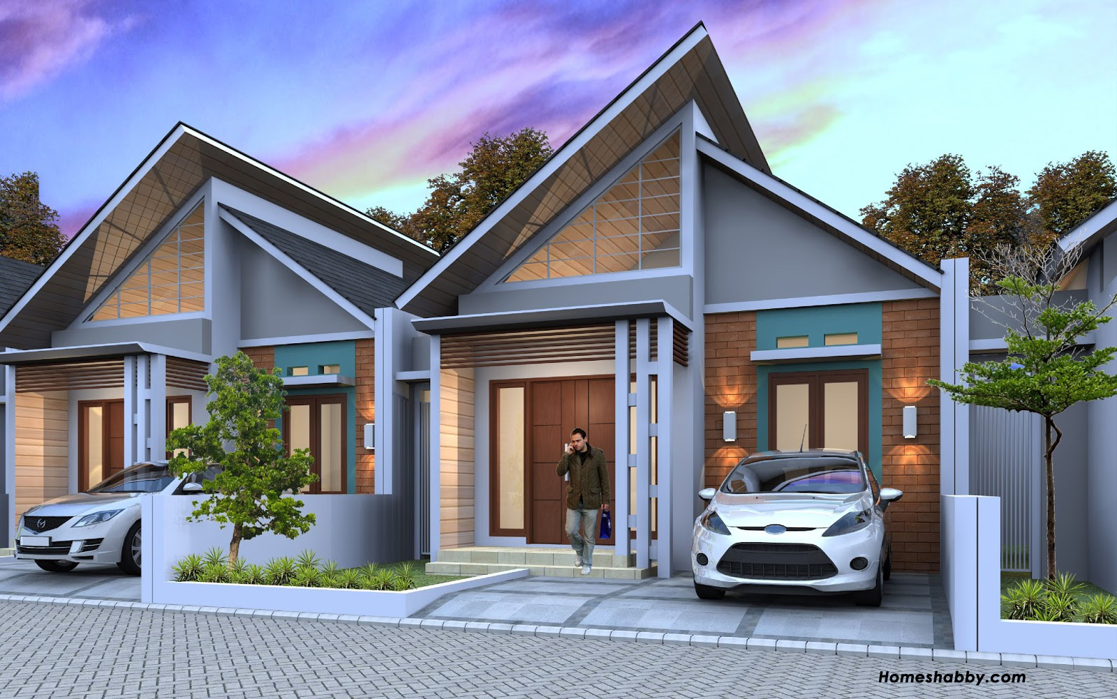  Desain  dan Denah Rumah  Minimalis  Konsep Hemat Energi Ukuran 6 x 10 M Cocok Untuk di Perkotaan 