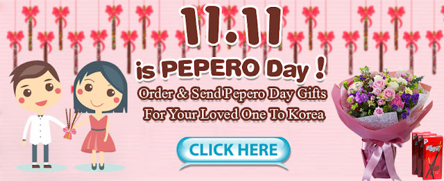 send pepero day flowers and gifts to korea