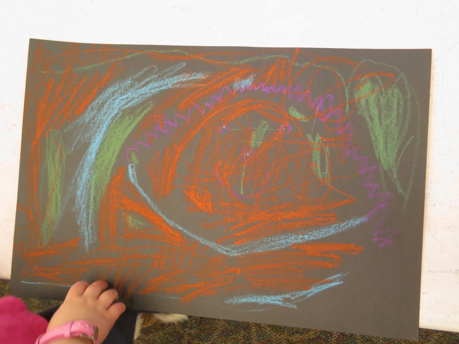 Toddler Art Class Oil Pastels library makers