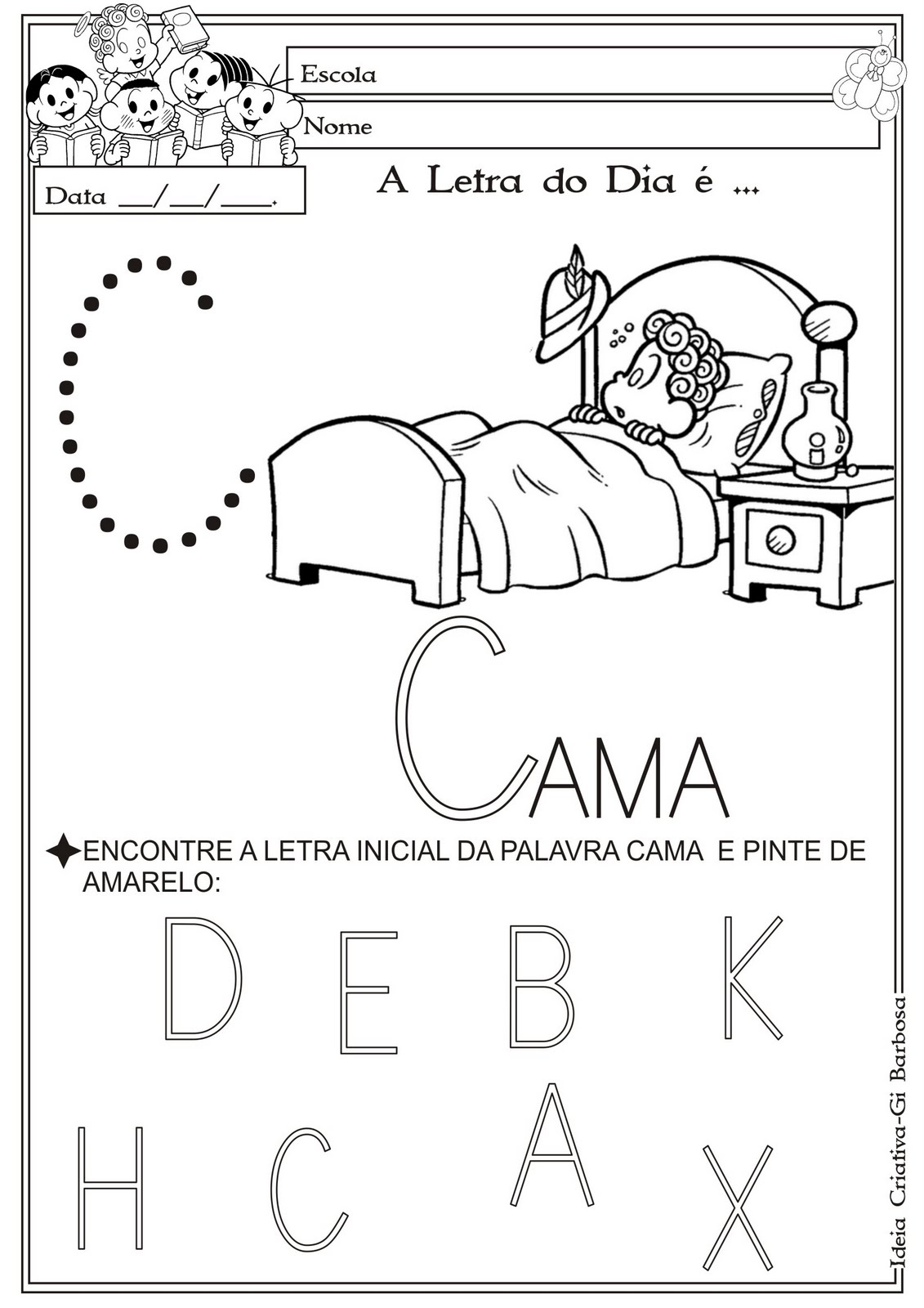 Atividades Letra C Colagem e Caça Letra Atividades Letra C Colagem e Caça Letra