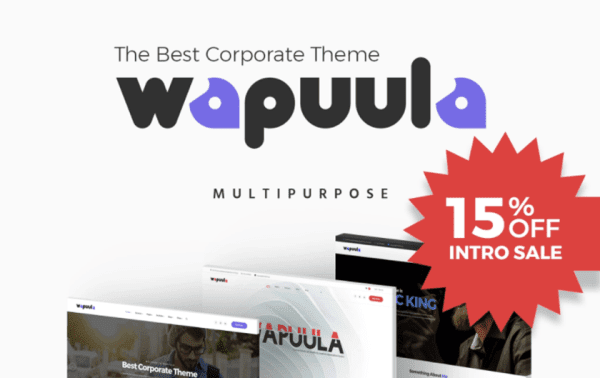 Wapuula - Multipurpose Corporate WordPress Theme