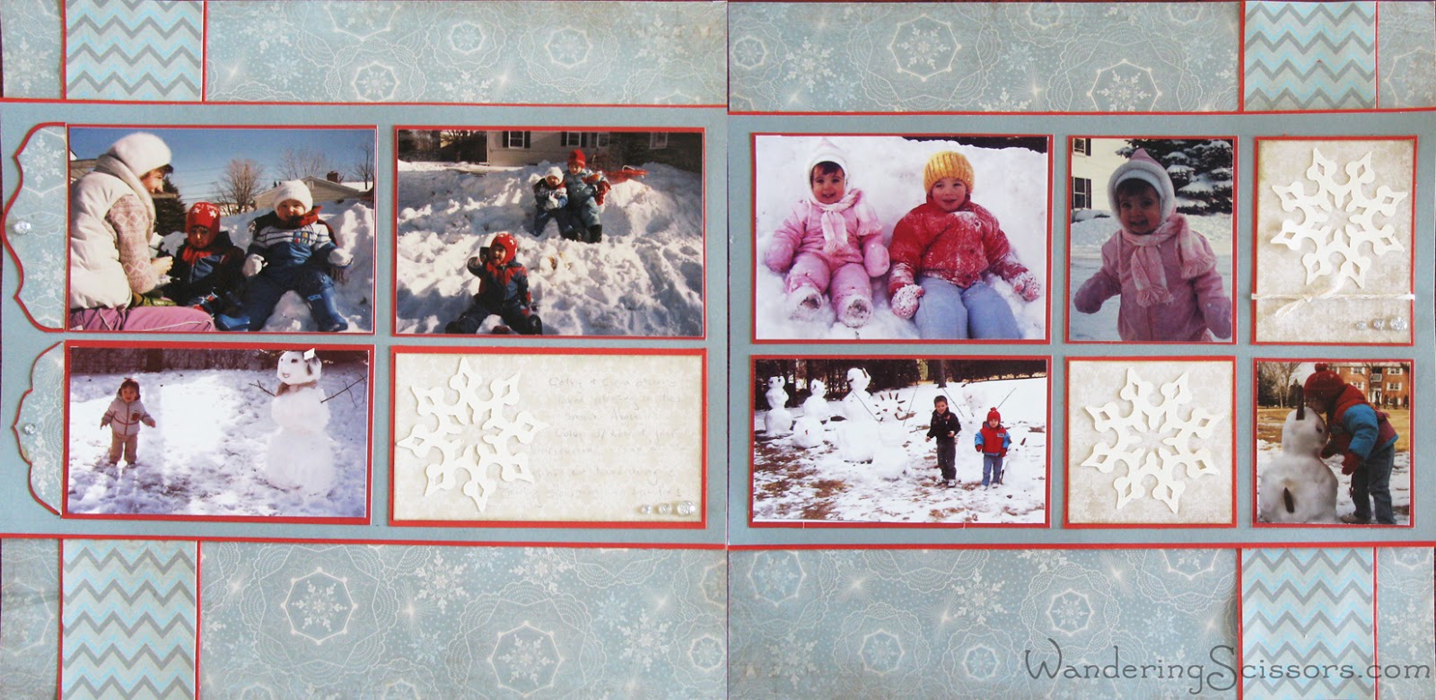 Wandering Scissors: Frosted Winter Layout