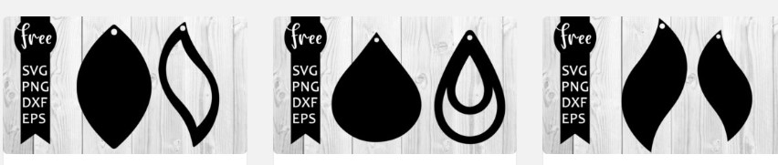 Download Free Svgs For Faux Leather Earrings SVG Cut Files