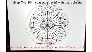 how to draw a mandala