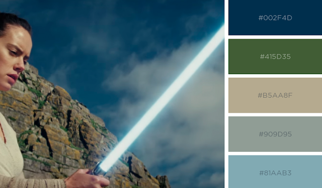 Paleta de cores do filme Star Wars - Os Últimos Jedi Paleta de cores do filme Star Wars - Os Últimos Jedi