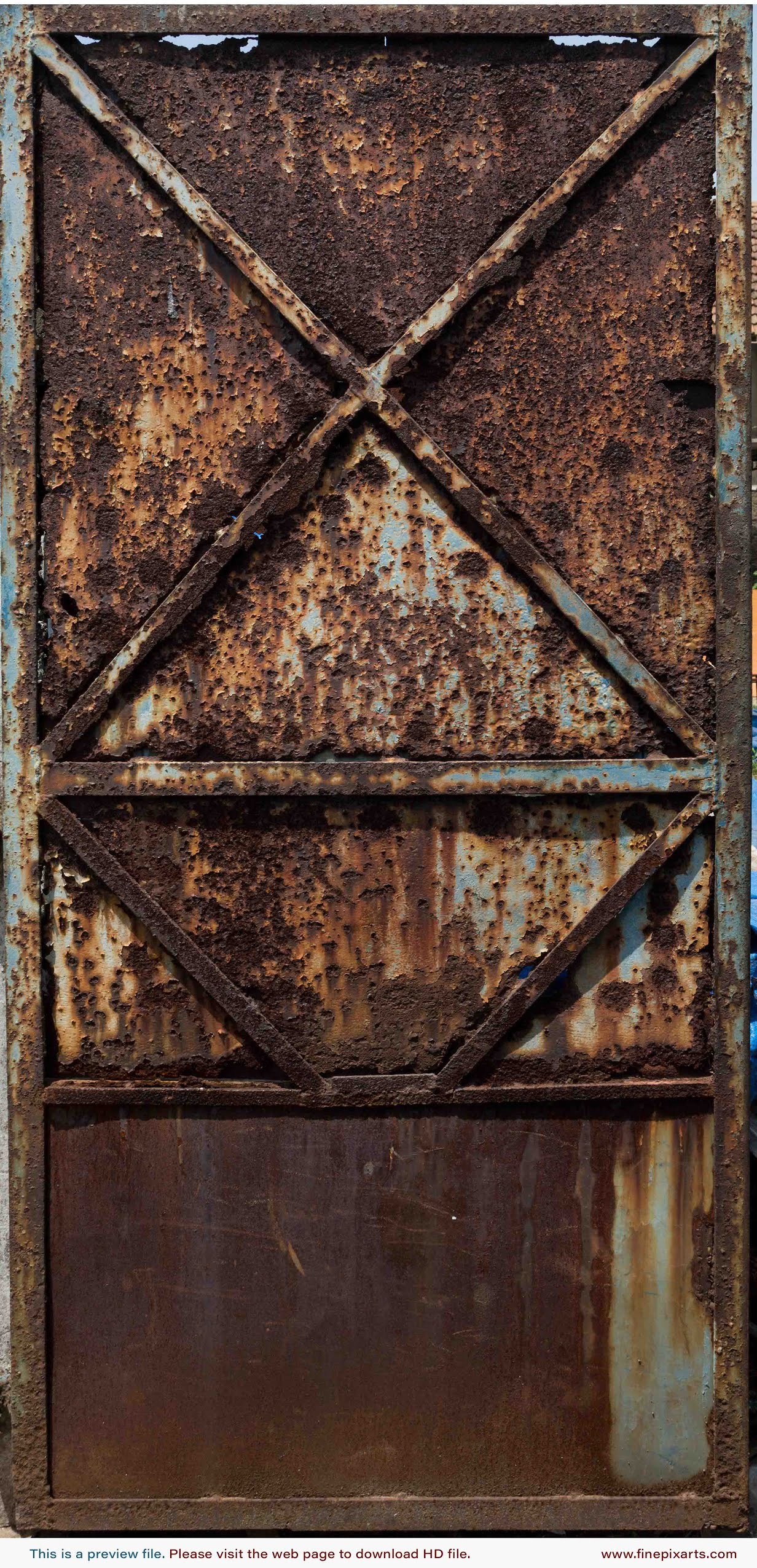 Rusty metal gate texture 00002