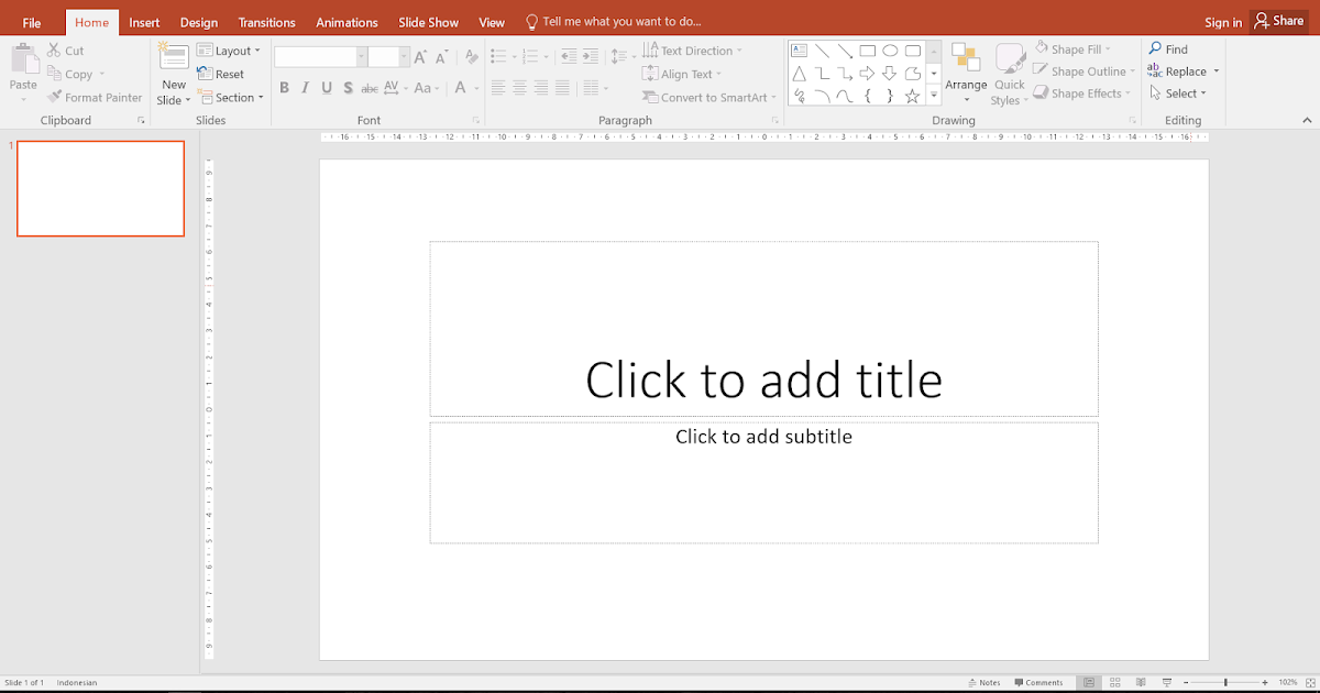Mengenal Tampilan Program Powerpoint 2016 Part 1