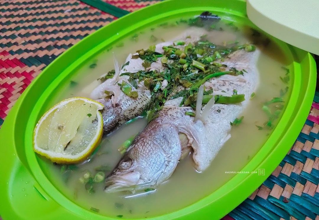 Resepi Ikan Siakap Masak Stim Lemon