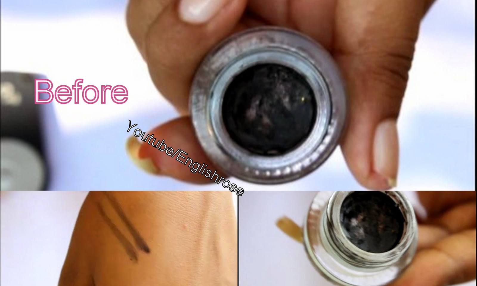 Beauties ! How to revive dried gel/cream eyeliner!