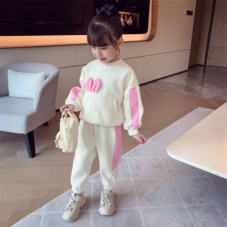 Bộ nỉ thỏ dễ thương cho bé gái