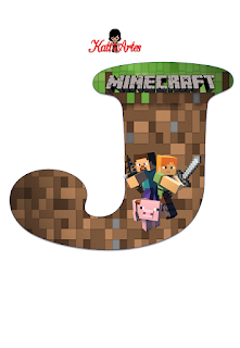 Abecedario de Minecraft. Minecraft Alphabet. 