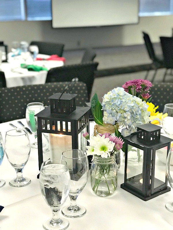 Spring Or Summer Banquet Table Centerpiece Decorations