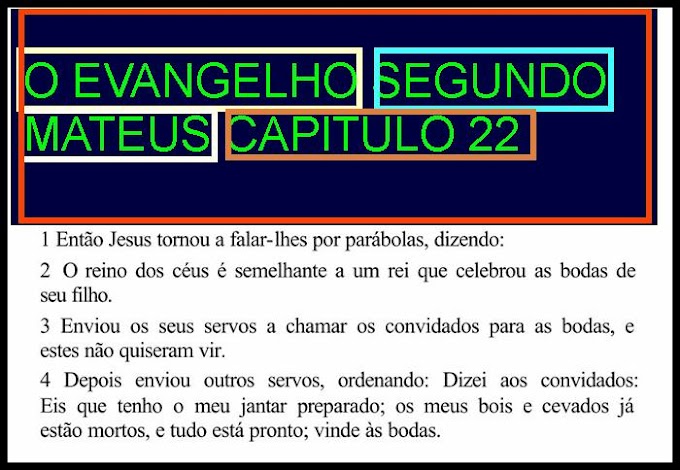 O EVANGELHO SEGUNDO MATEUS CAPITULO 22